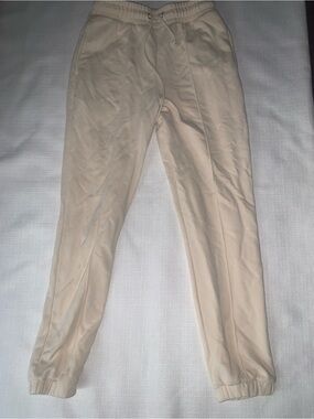 Forever 21 Cream Cozy Jogger Pants